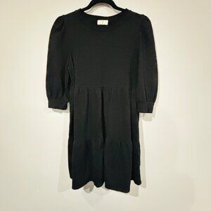 Anthropologie T.La Puff-Sleeve Tiered Dress Size Small